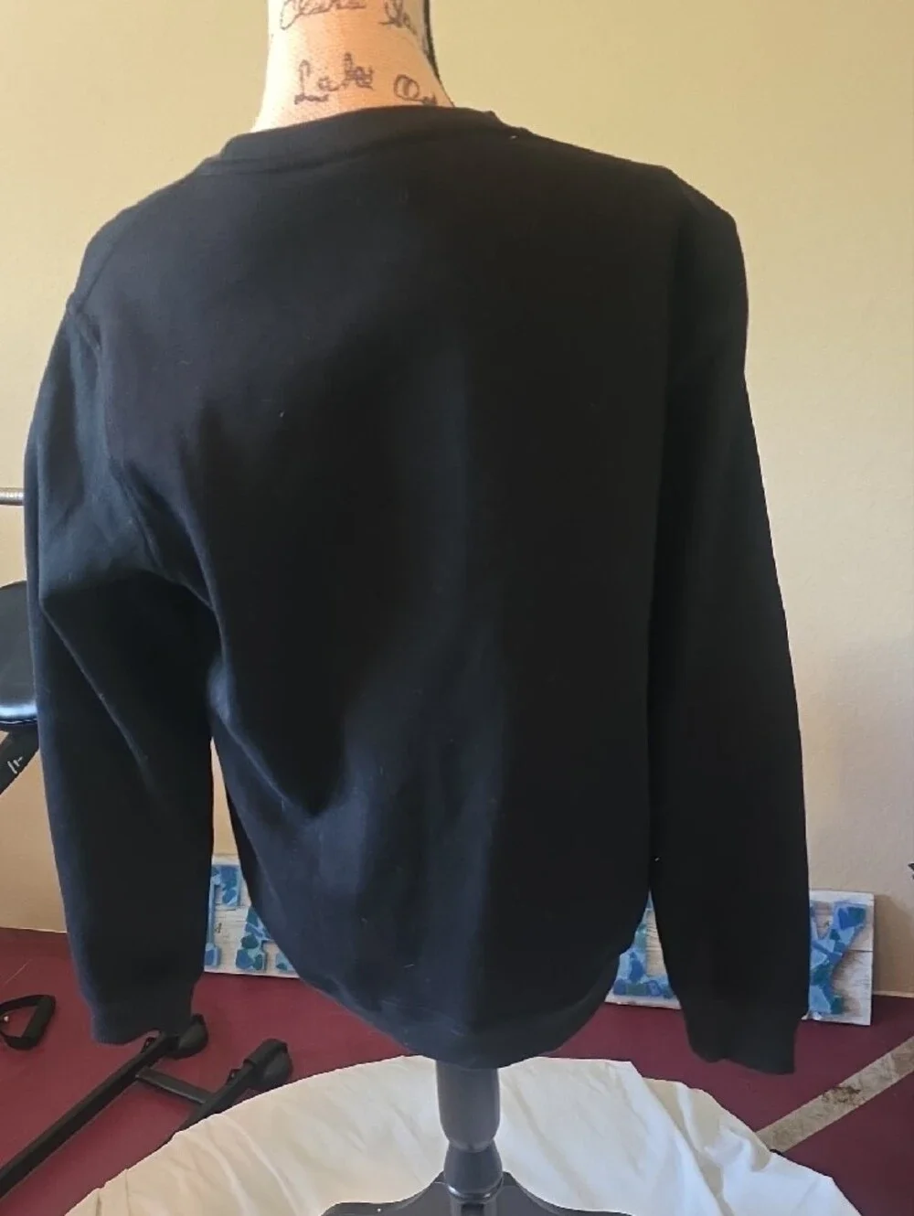 Nike Black Crewneck Sweatshirt with White Swoosh